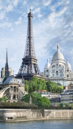 Париж, Франция, памятники, путешествия, туризм (vertical)