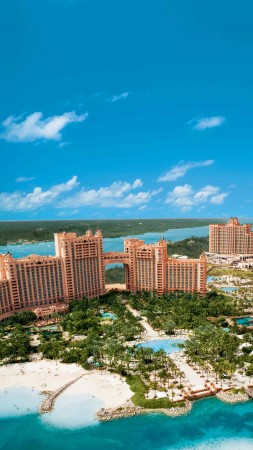 Багамы, остров, отдых, курорт, отель, море, океан, бассейн, путешествие, пляж, пальма, синий, голубой (vertical)
