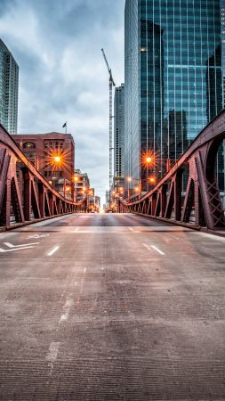Мост Кларк Стрит, Чикаго, США, путешествие, туризм (vertical)