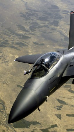 Ф-15, Макдоннел-Дуглас, истребитель, Макдоннел-Дуглас, Игл, ВВС США, армия США (vertical)