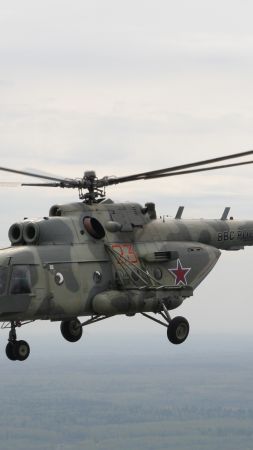 МИ-8, Армия России, ударный вертолет, Россия (vertical)
