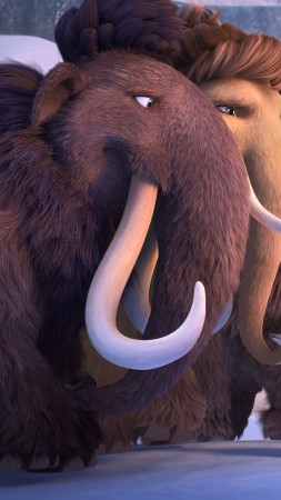 Ледниковый период 5: Столкновение неизбежно, мамонты, лучшие мультфильмы 2016 (vertical)