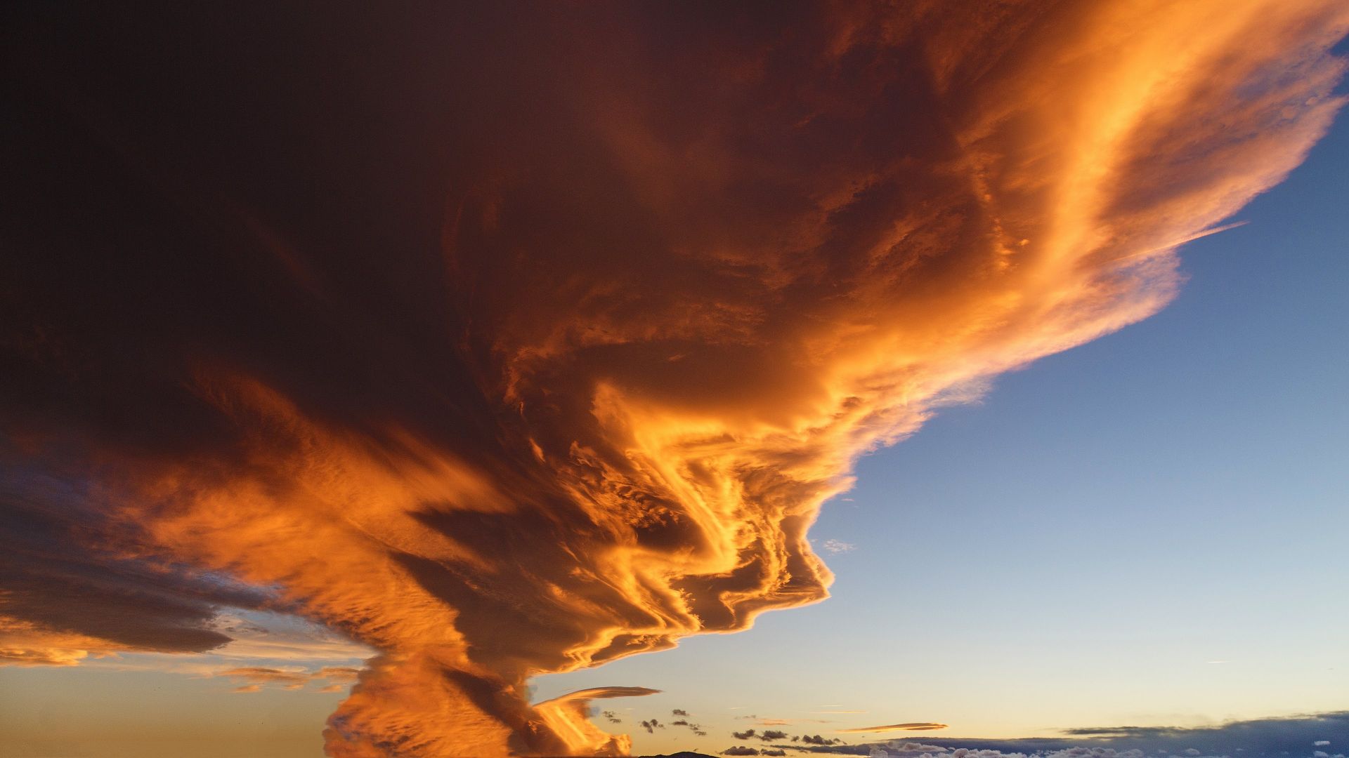 облако, 4k, HD, небо, закат, cloud, 4k, HD wallpaper, sky, sunset (horizontal)