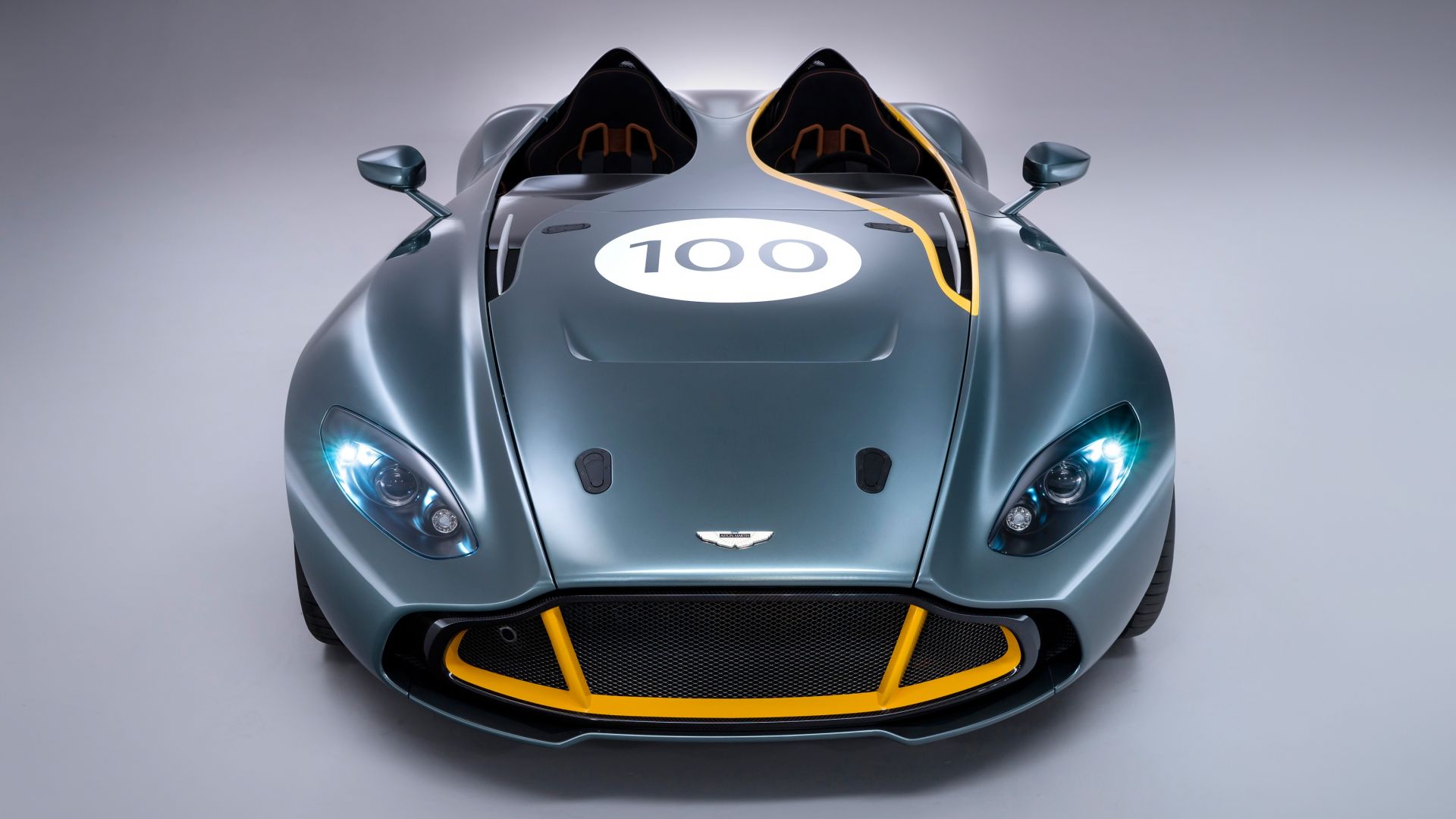 Автон Мартин ЦЦ 100, суперкар, супермобиль, серебристый, Aston Martin CC100 Speedster, supercar, silver (horizontal)