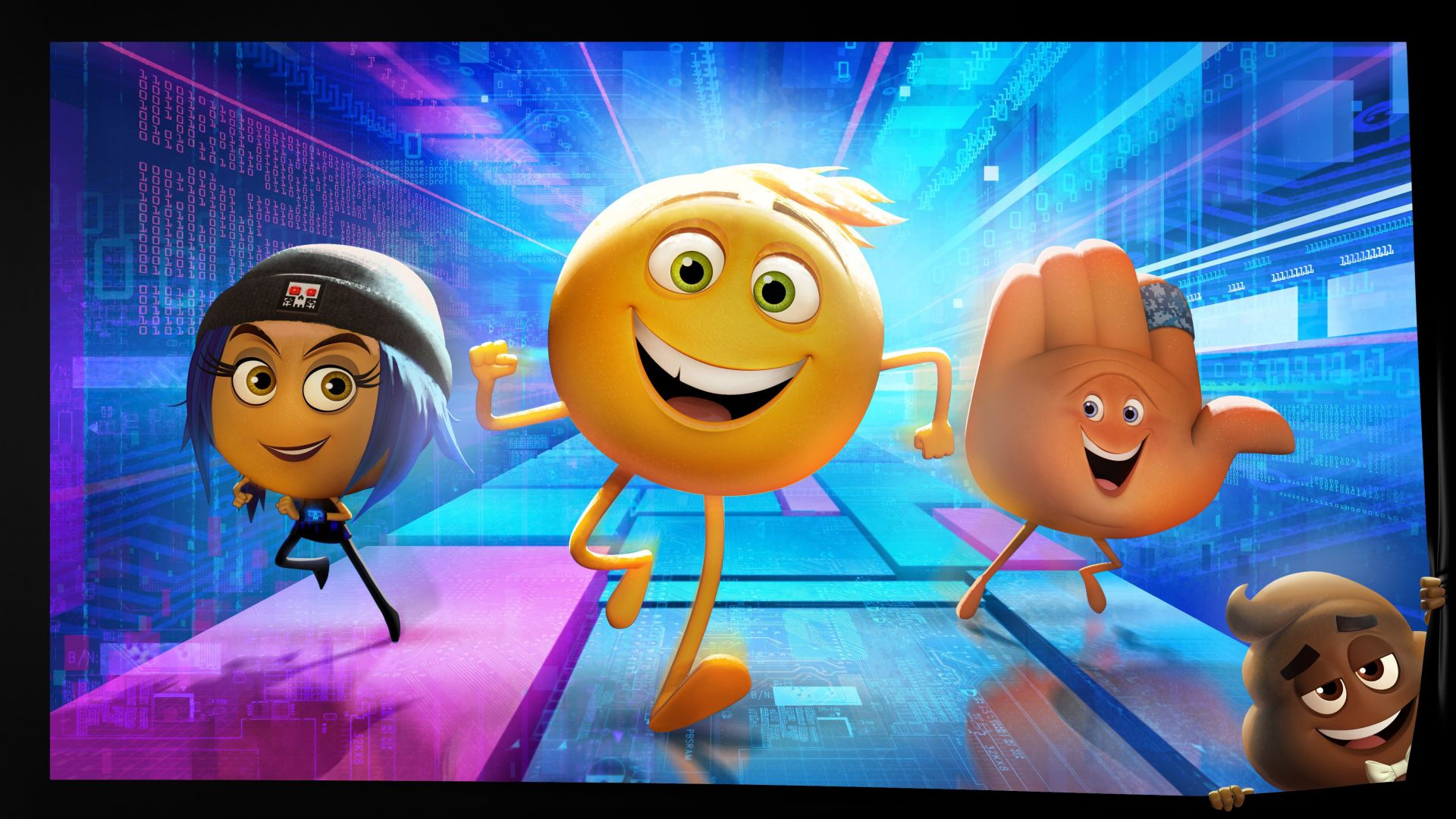 Эмоджи, смайлик, лучшие мультфильмы, Emojimovie: Express Yourself, smiley, best animation movies (horizontal)