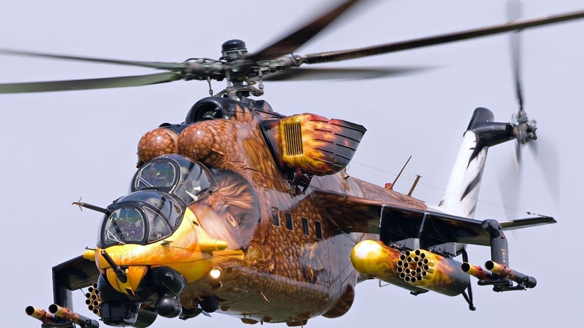 МИ-24, ударный вертолет, MI-24, fighter helicopter (horizontal)