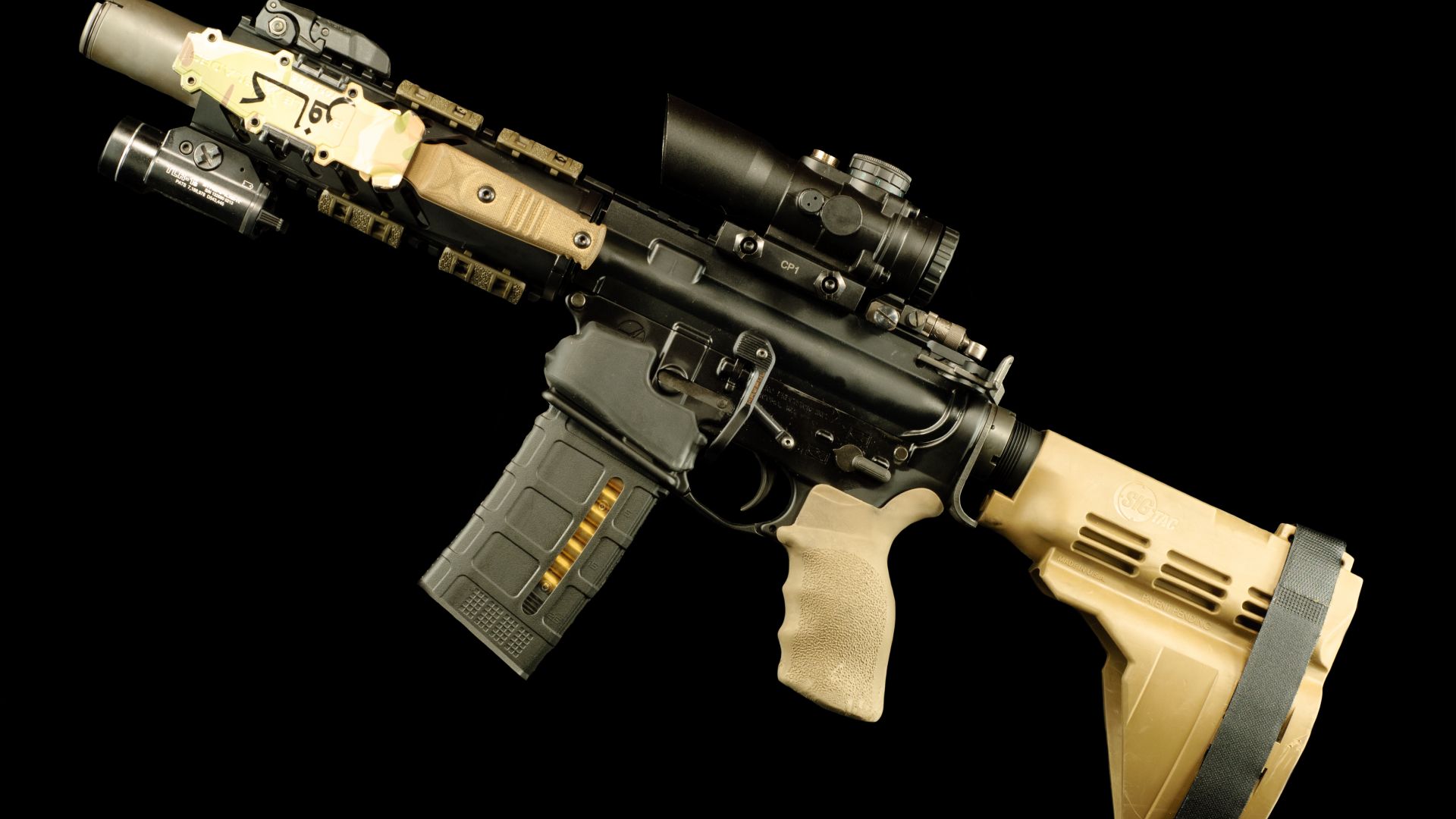 AR-15 rifle, 5, 56×45, Армия США, AR-15 rifle, 5, 56×45, U.S. Army (horizontal)