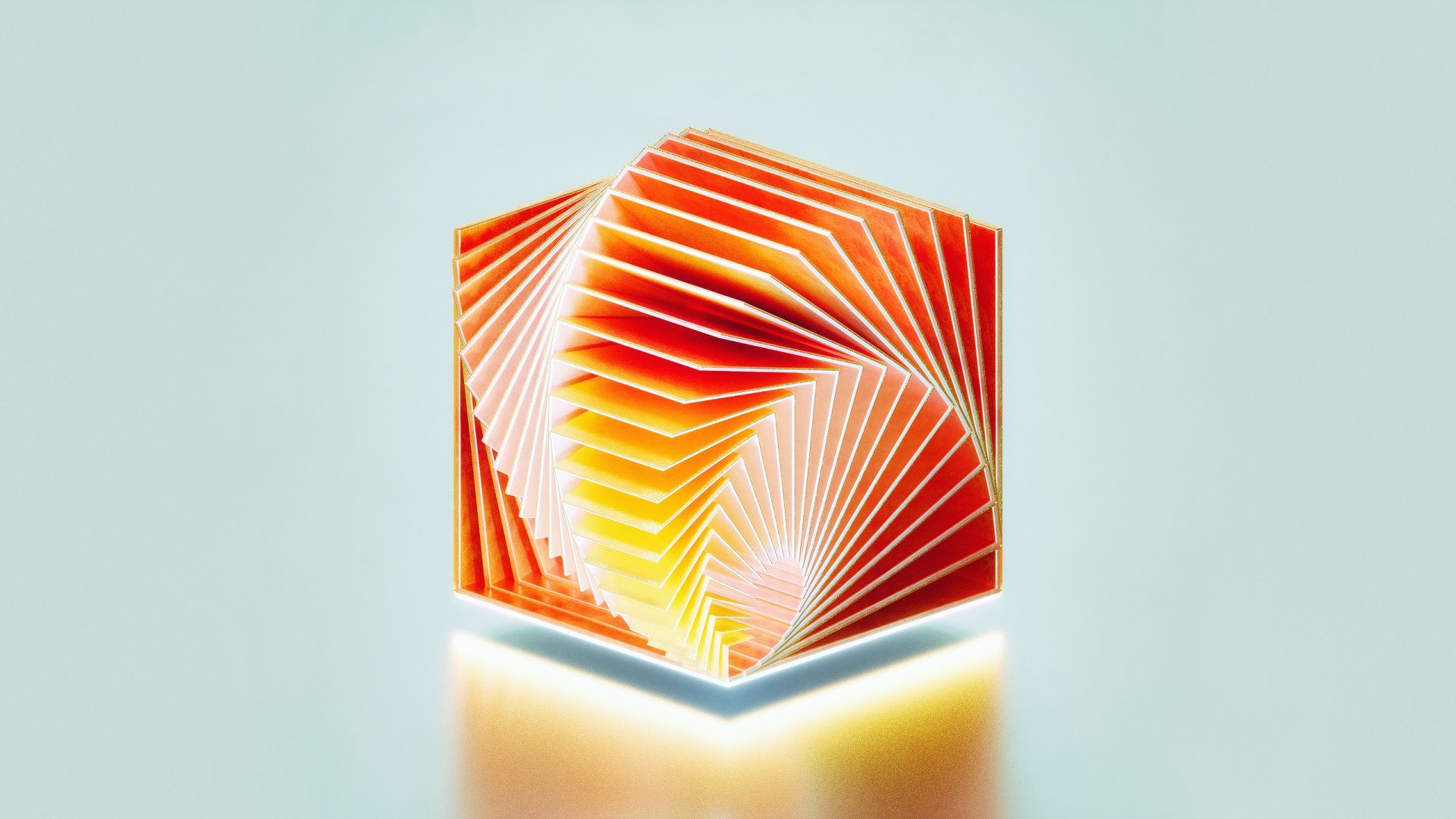 куб, HD, 3D, Medaltations, cube, abstract (horizontal)