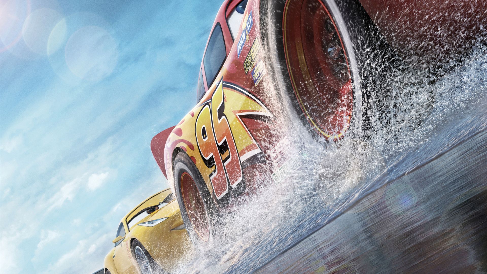 Тачки 3, Cars 3, 4k, Lightning McQueen, 5k, poster (horizontal)