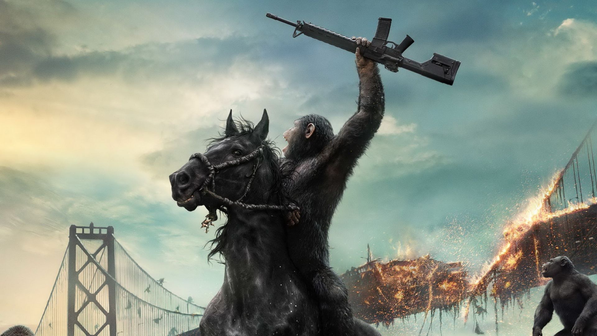 Планета обезьян: война, War for the Planet of the Apes, 4k (horizontal)