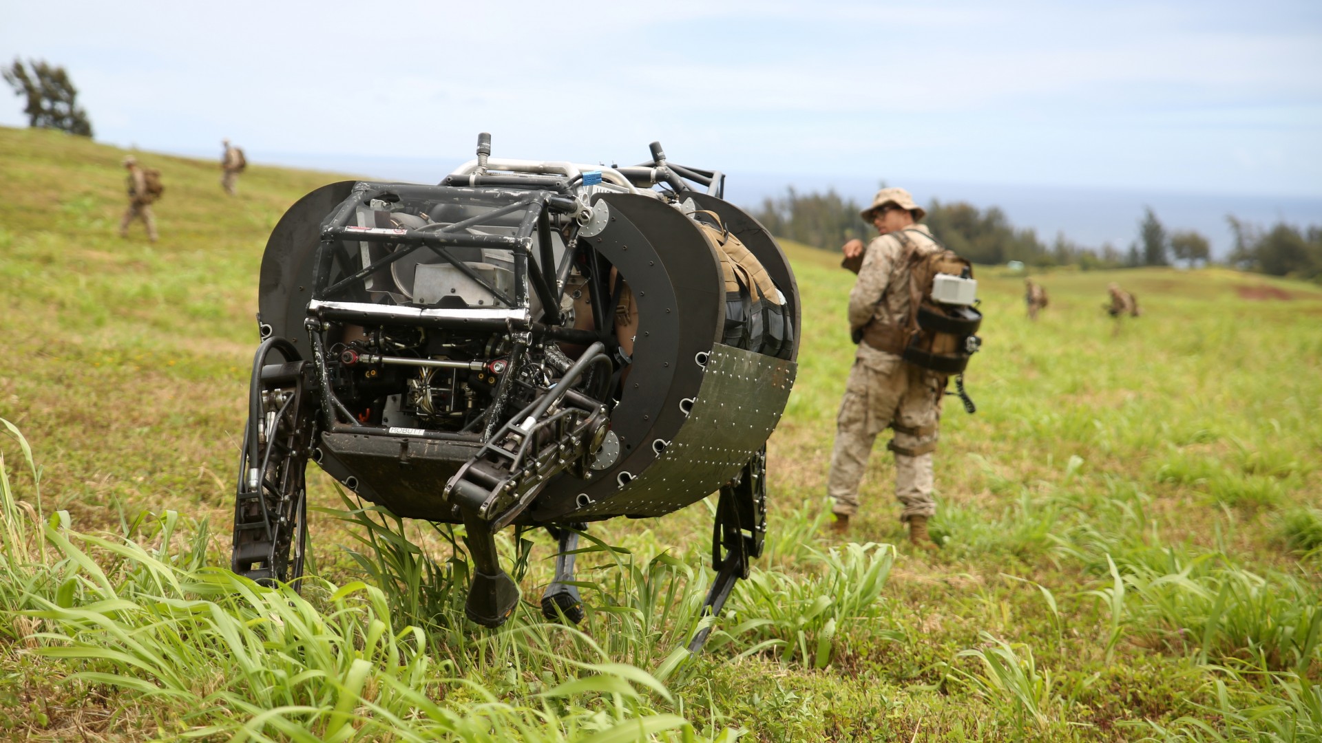 робот, морпехи, тест, LS3 Cujo, robotic mule, army, robot, U.S. Marine, test, patrol (horizontal)