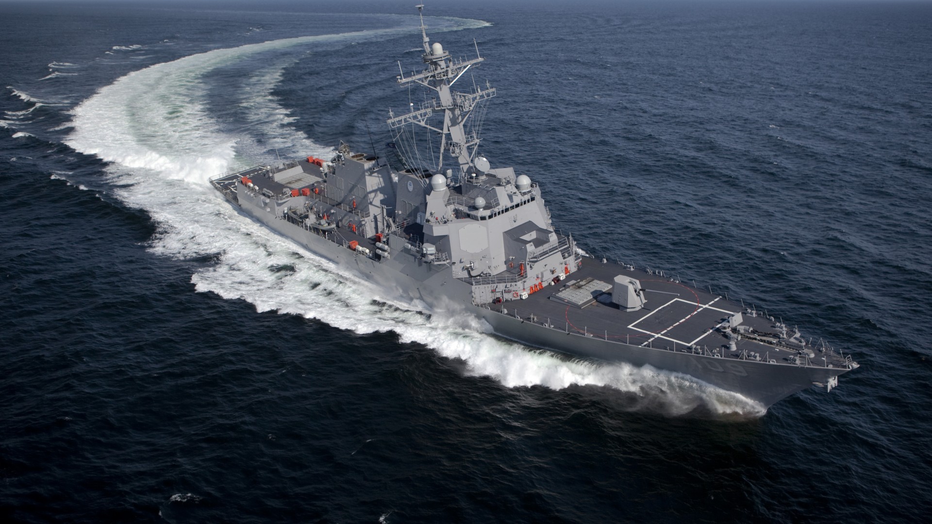 эсминец, УРО, Джейсон Данхем, ВМС США, манёвр, USS Jason Dunham, DDG-109, Arleigh Burke-class, destroyer, U.S. Navy, sea, maneuver (horizontal)