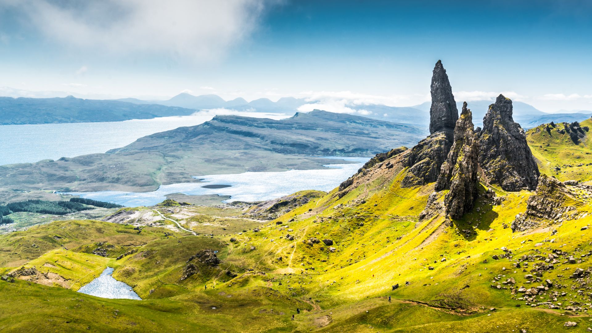 Остров Скай, Шотландия, Isle of Skye, Scotland, Europe, nature, travel, 8k (horizontal)