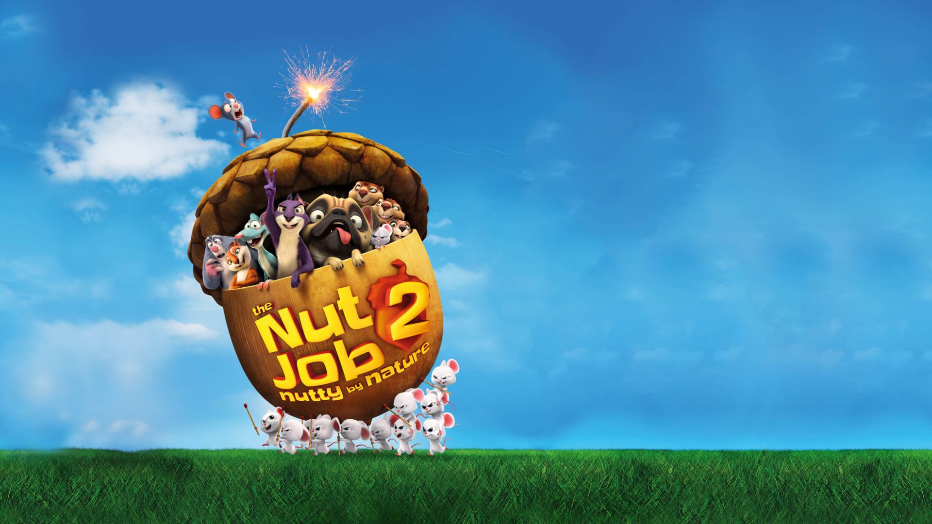 Реальная белка 2, The Nut Job 2: Nutty by Nature, 4k (horizontal)