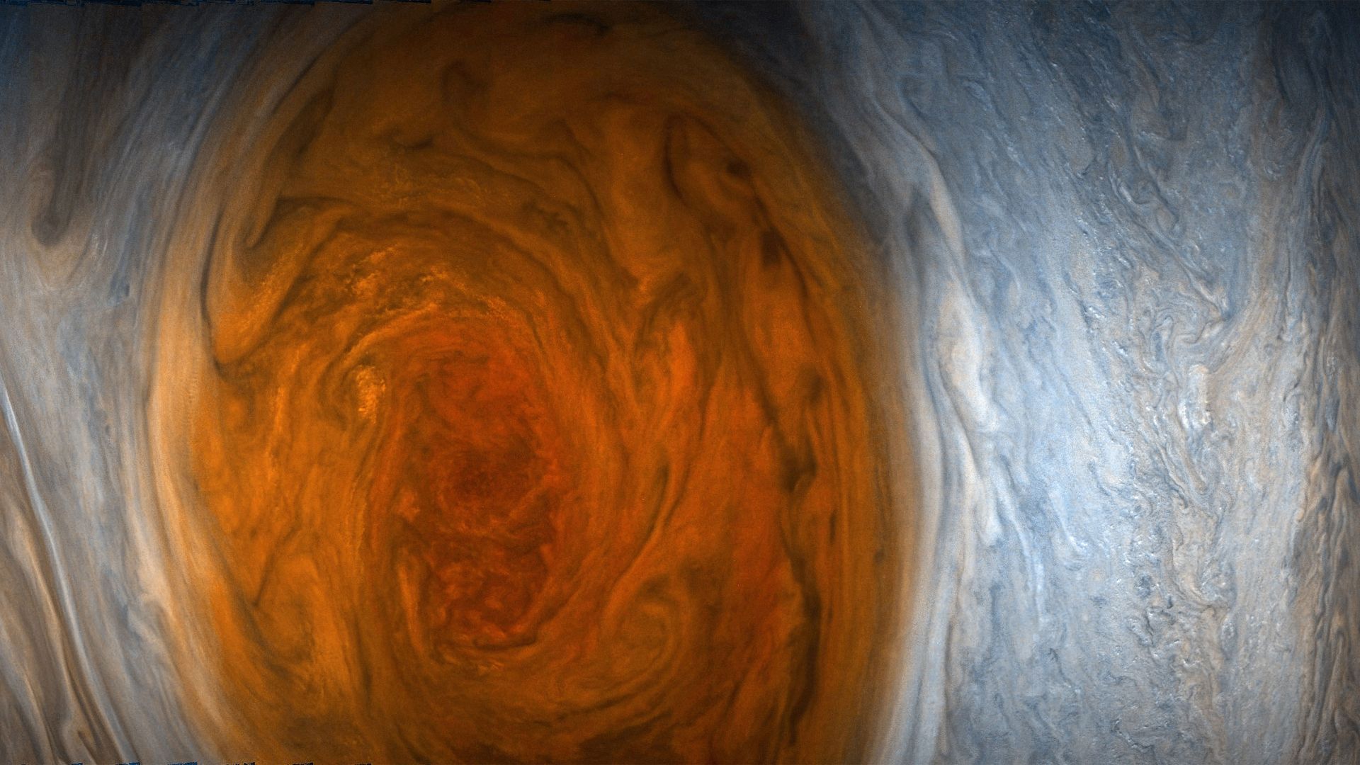 Юпитер, Jupiter, Juno, NASA, space, 5k (horizontal)