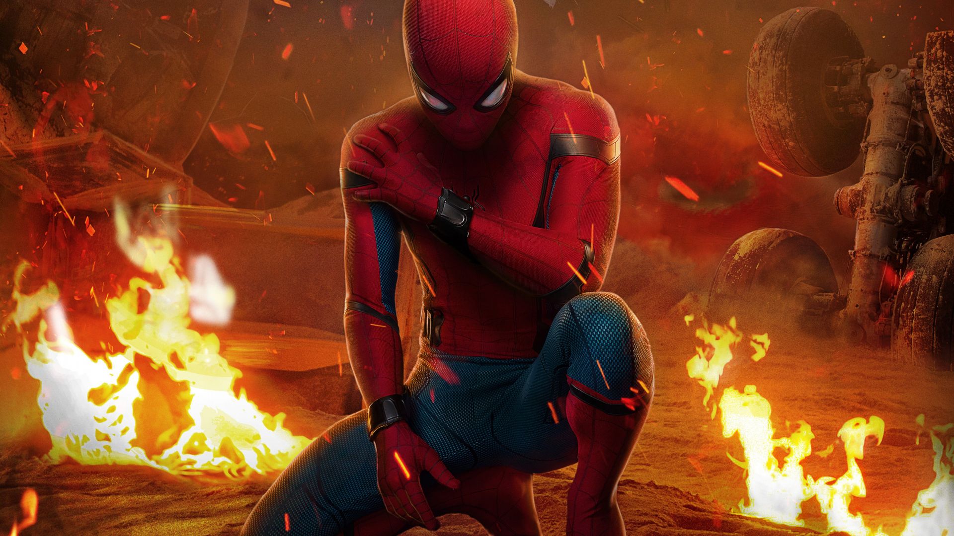 Человек-паук: Возвращение домой, Spider-Man: Homecoming, 5k, poster (horizontal)