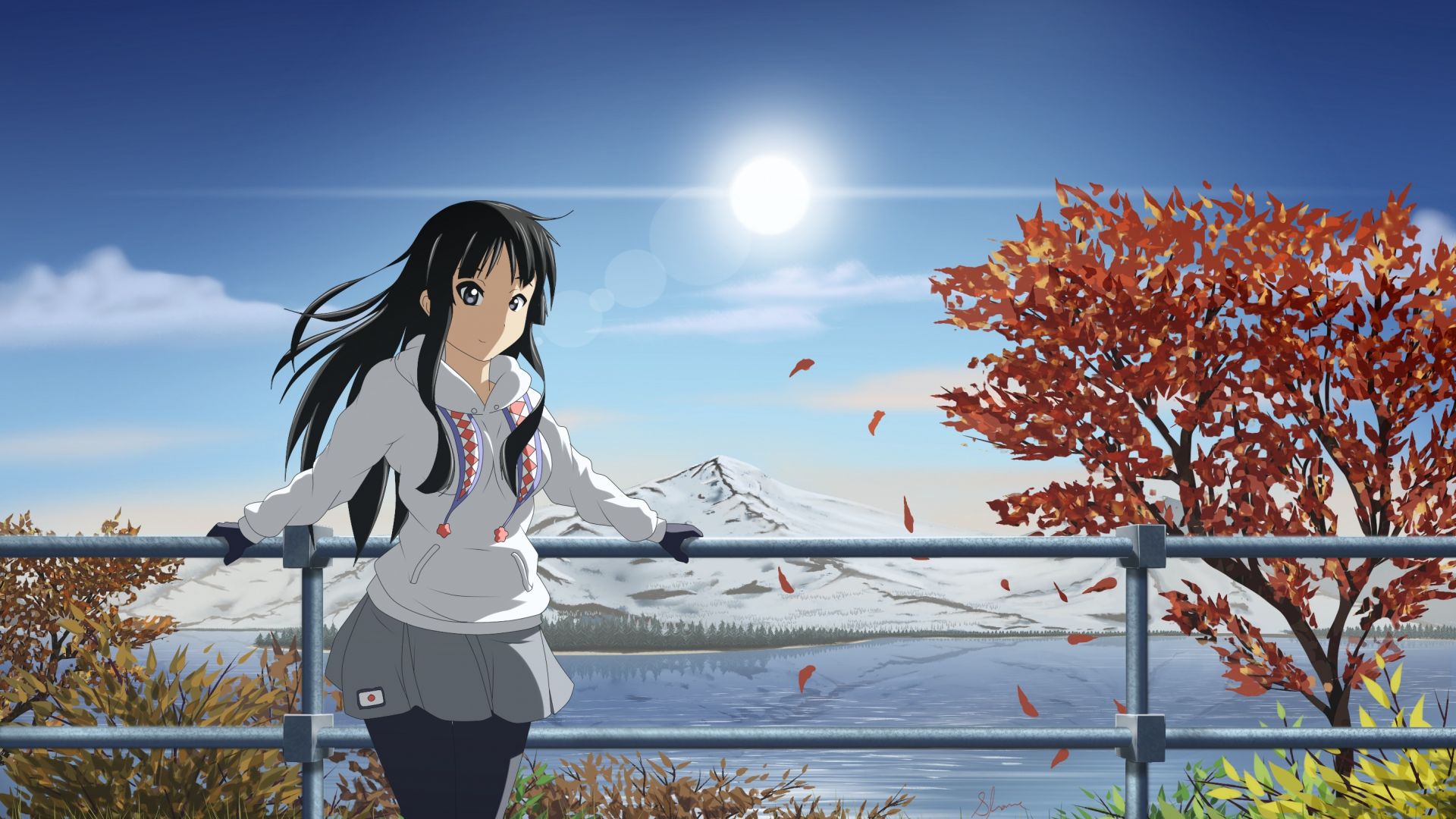 аниме, anime, Mio Akiyama, girl, beauty, 8k (horizontal)