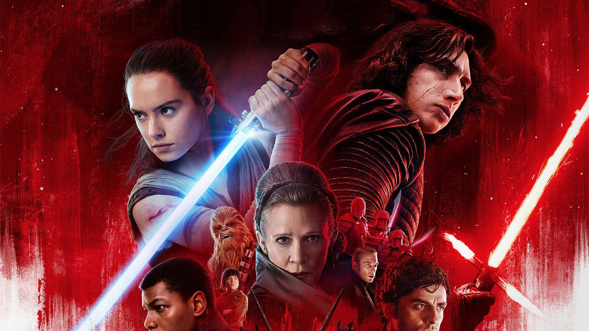 Звёздные войны: Последние джедаи, Star Wars: The Last Jedi, Daisy Ridley, Carrie Fisher, Adam Driver, poster, 4k (horizontal)