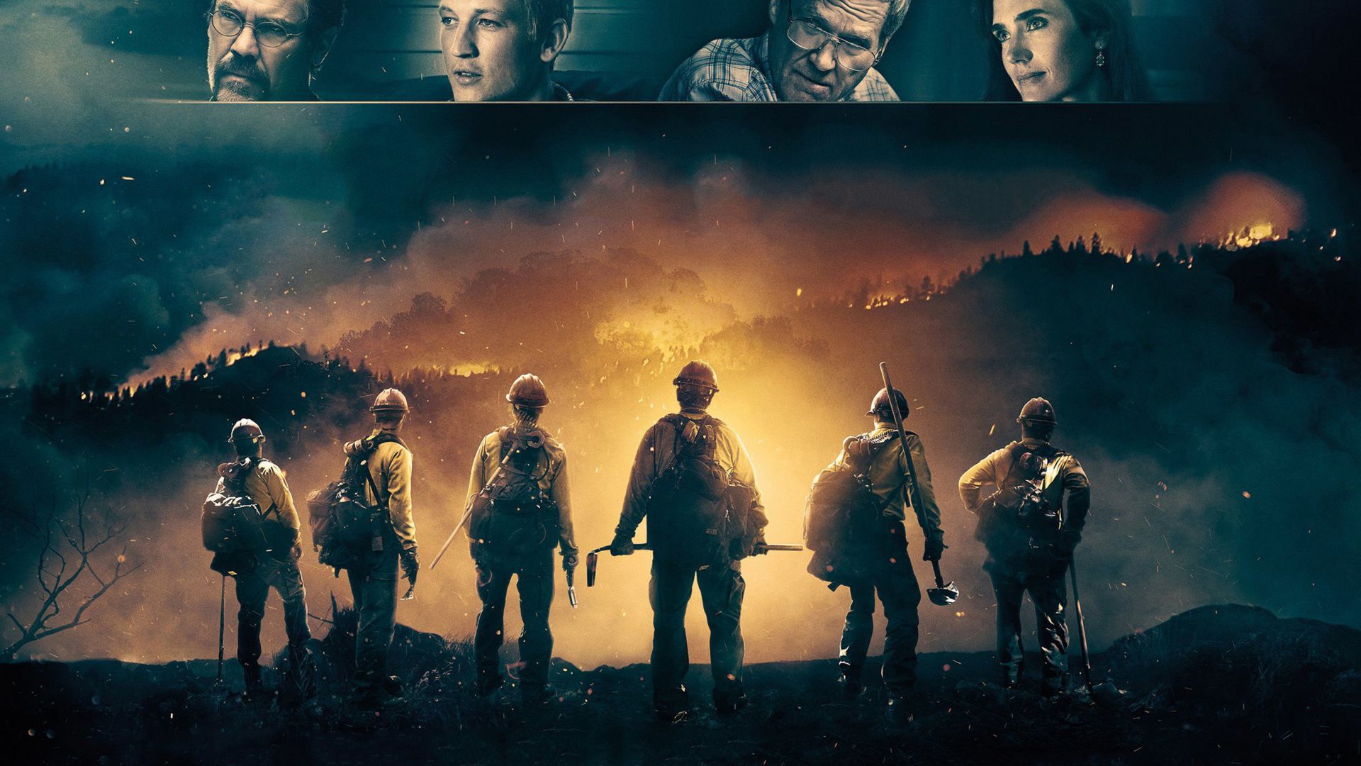 Дело храбрых, Only the Brave, Miles Teller, Josh Brolin, poster, 4k (horizontal)