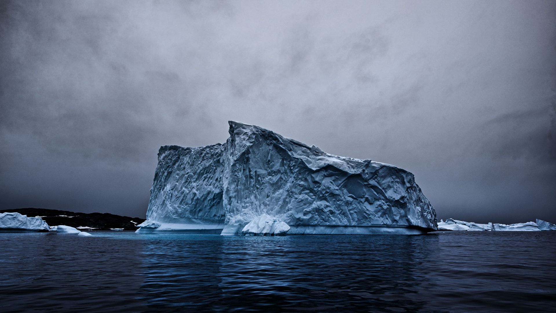 Антарктида, айсберг, Antarctica, iceberg, ocean, 4k (horizontal)