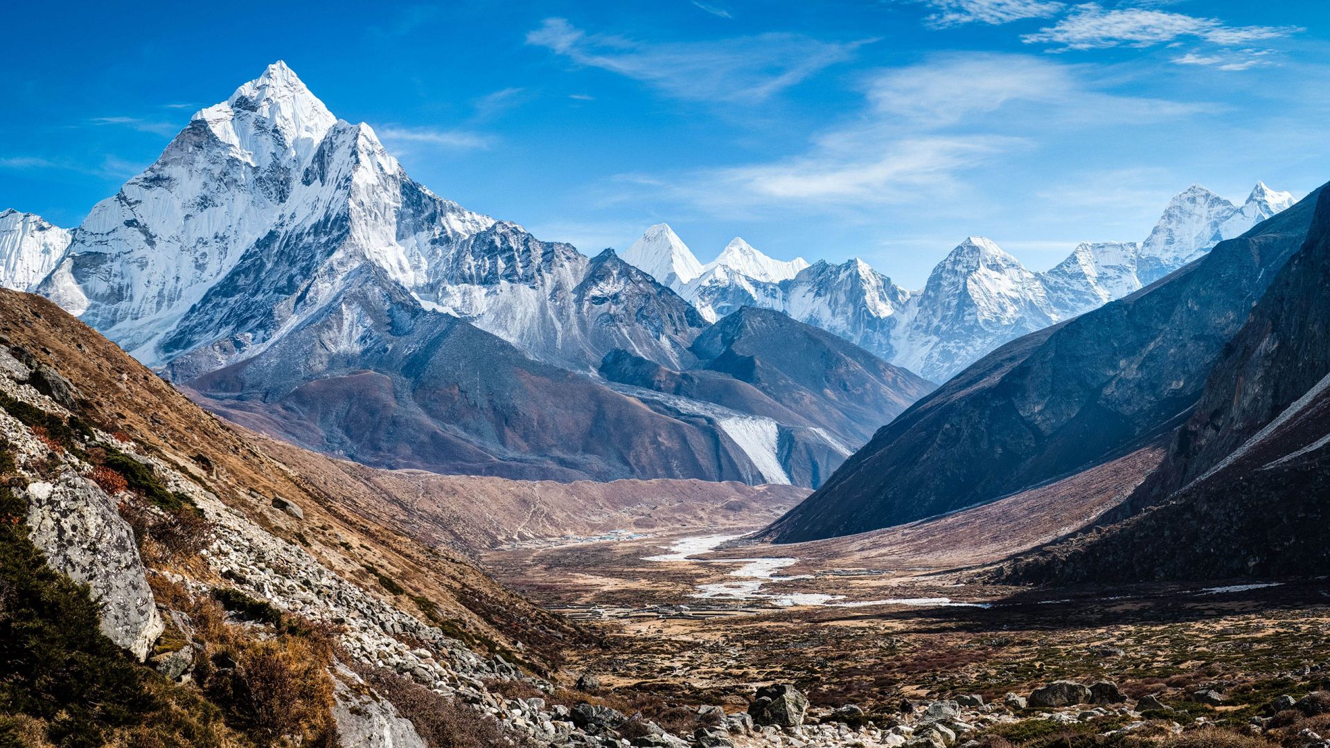 Ама-Даблам, горы, Ama Dablam, Nepal, mountains, 4k (horizontal)