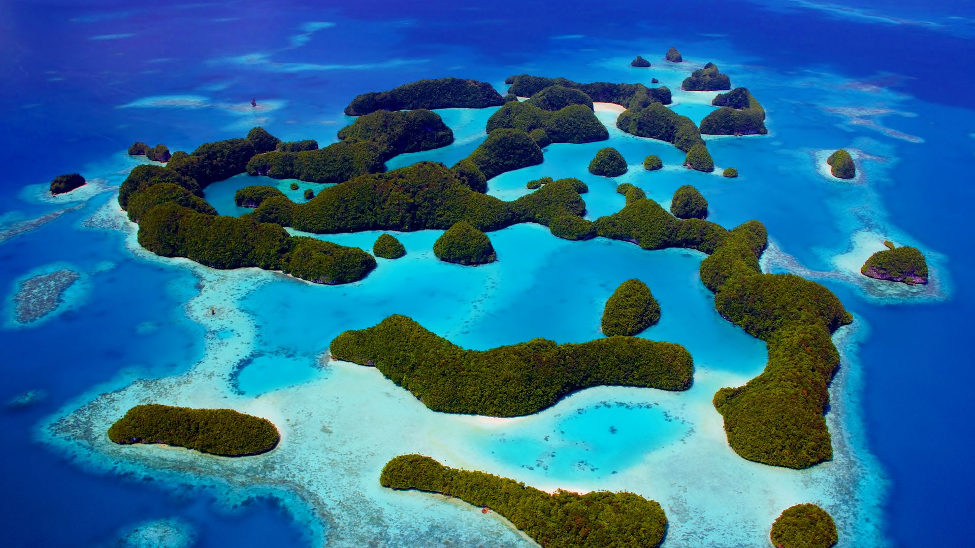 Палау, океан, Palau, Philippines, ocean, islands, 5k (horizontal)