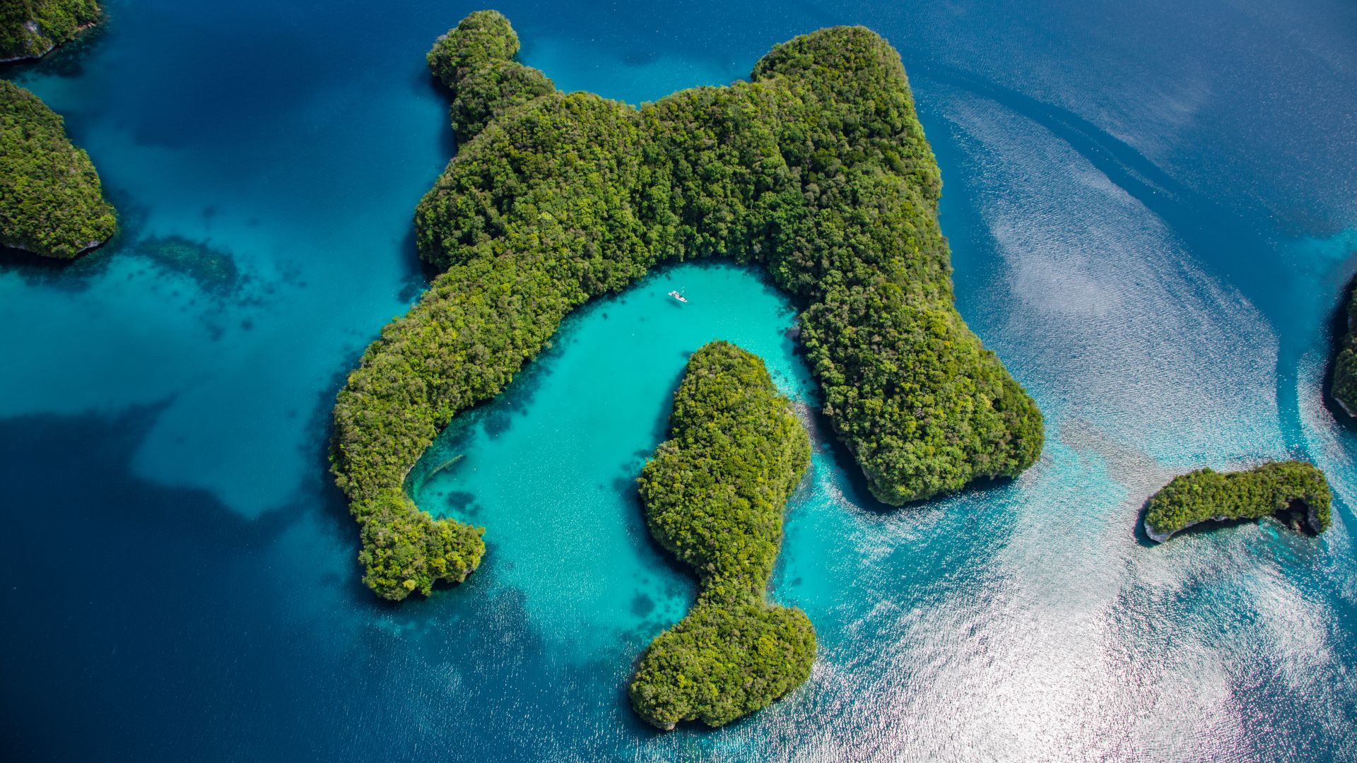 Палау, океан, Palau, Philippines, ocean, islands, 8k (horizontal)