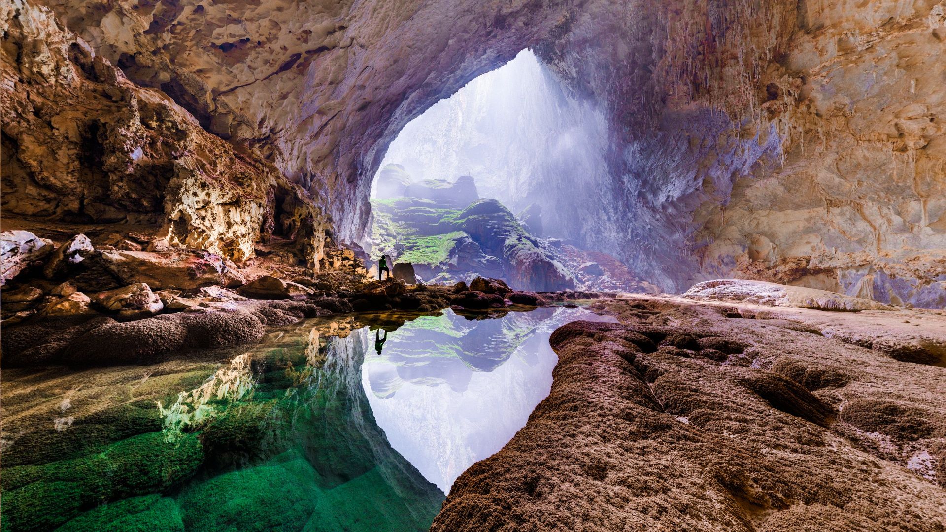 Шондонг, пещера, Son Doong, Vietnam, cave, 4k (horizontal)