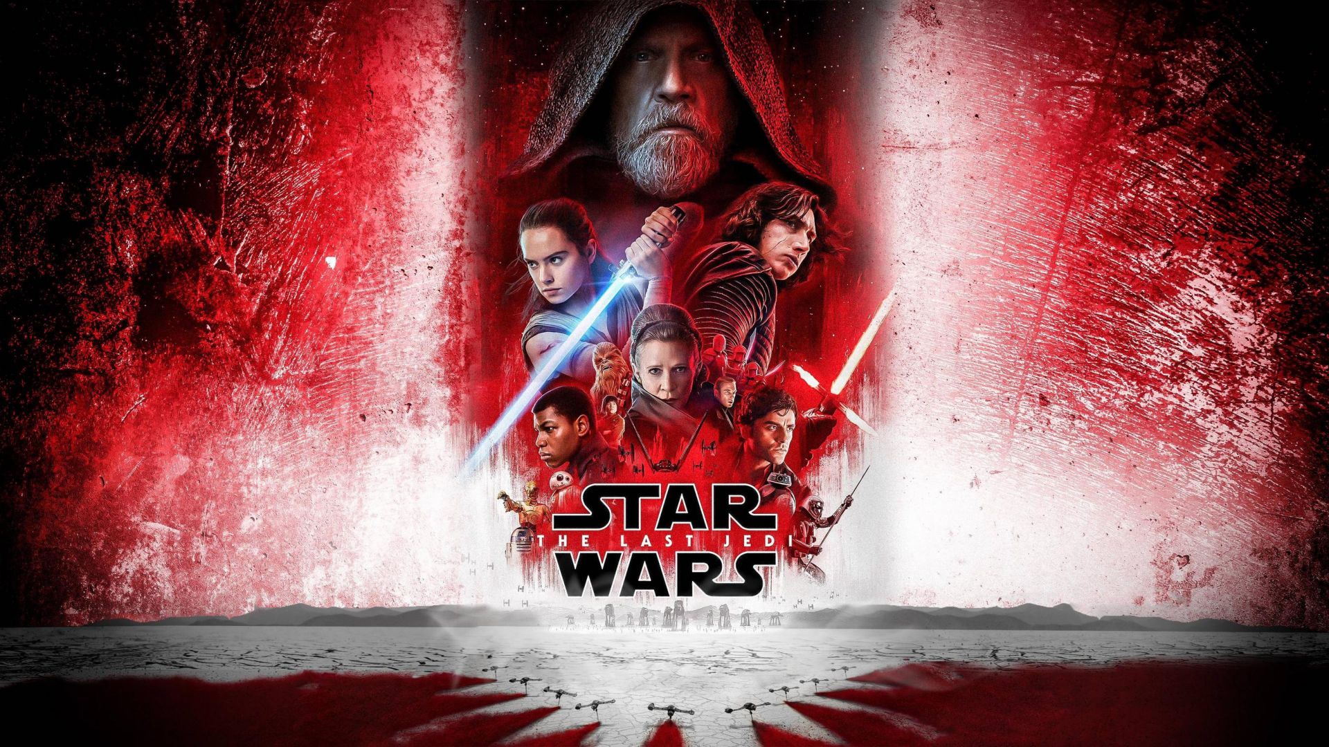Звёздные войны: Последние джедаи, Star Wars: The Last Jedi, Daisy Ridley, Carrie Fisher, Adam Driver, poster, 8k (horizontal)