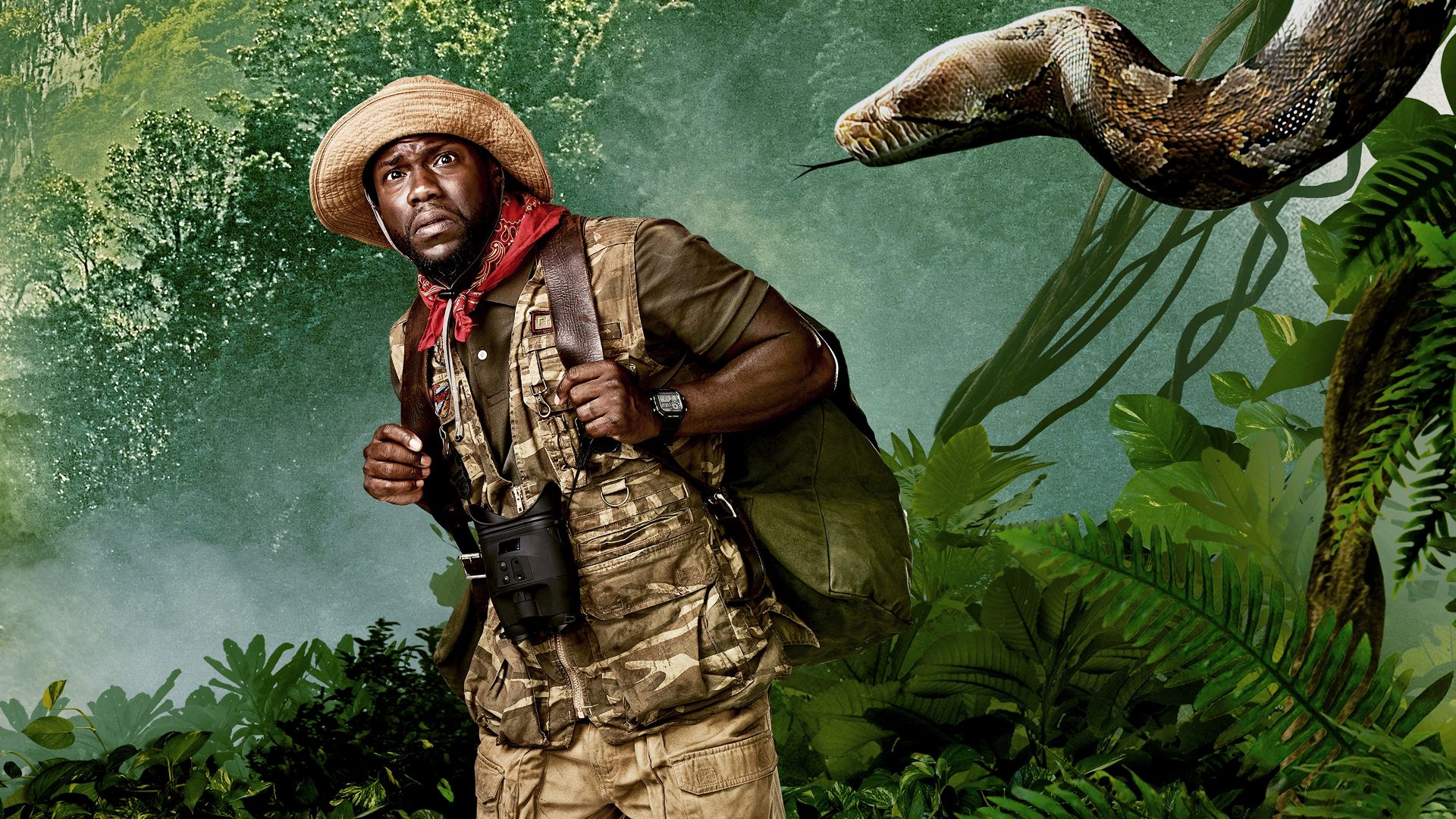Джуманджи: Зов джунглей, Jumanji: Welcome to the Jungle, Kevin Hart, 4k (horizontal)