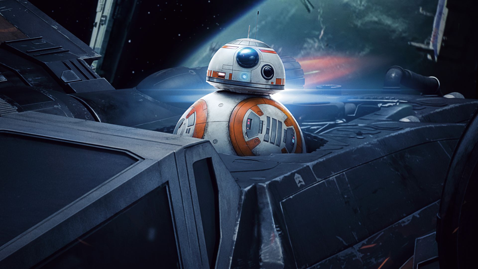 Звёздные войны: Последние джедаи, Star Wars: The Last Jedi, BB-8, 5k (horizontal)