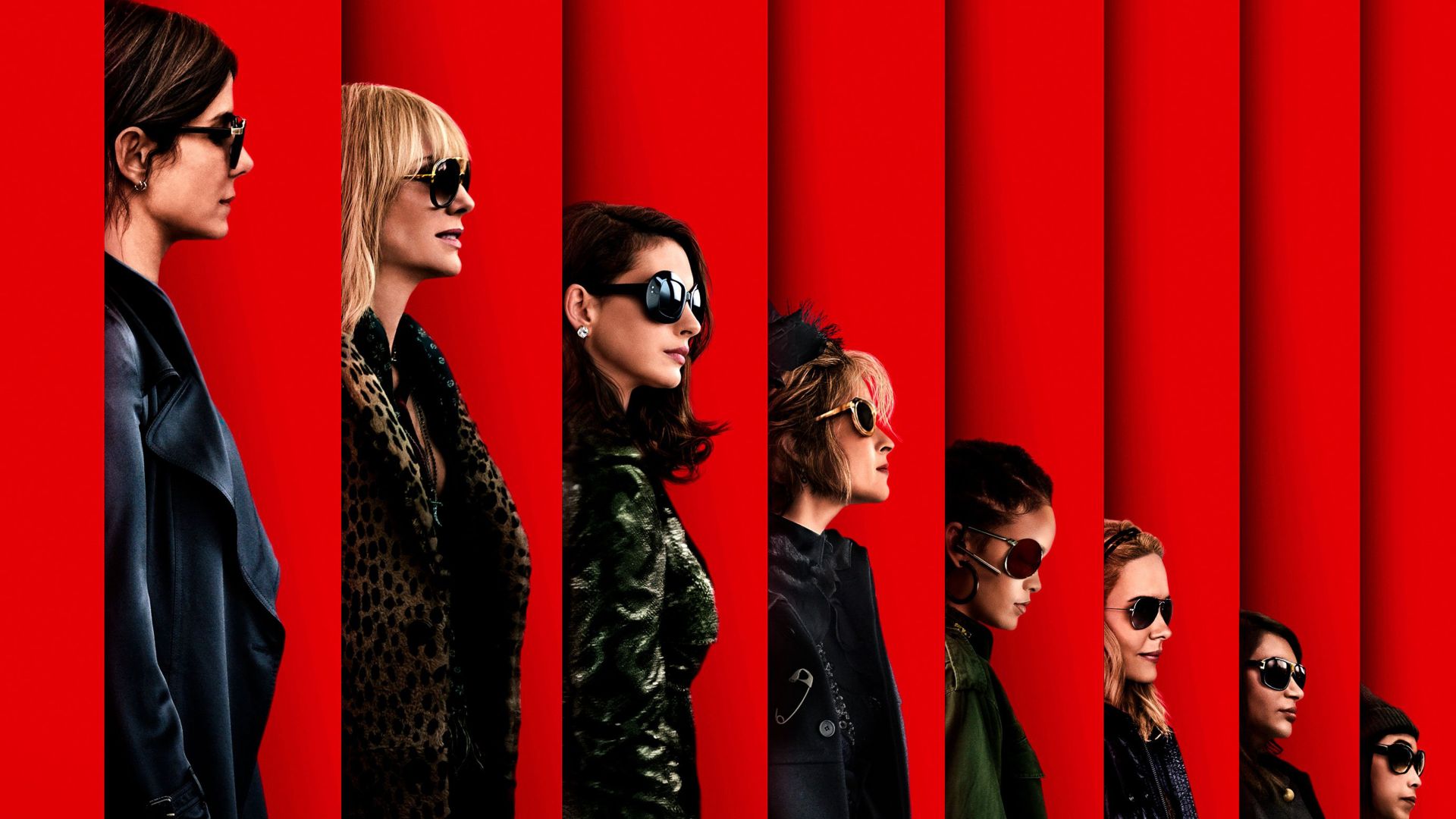 8 подруг Оушена, Ocean's 8, Sandra Bullock, Cate Blanchett, Anne Hathaway, 4k (horizontal)