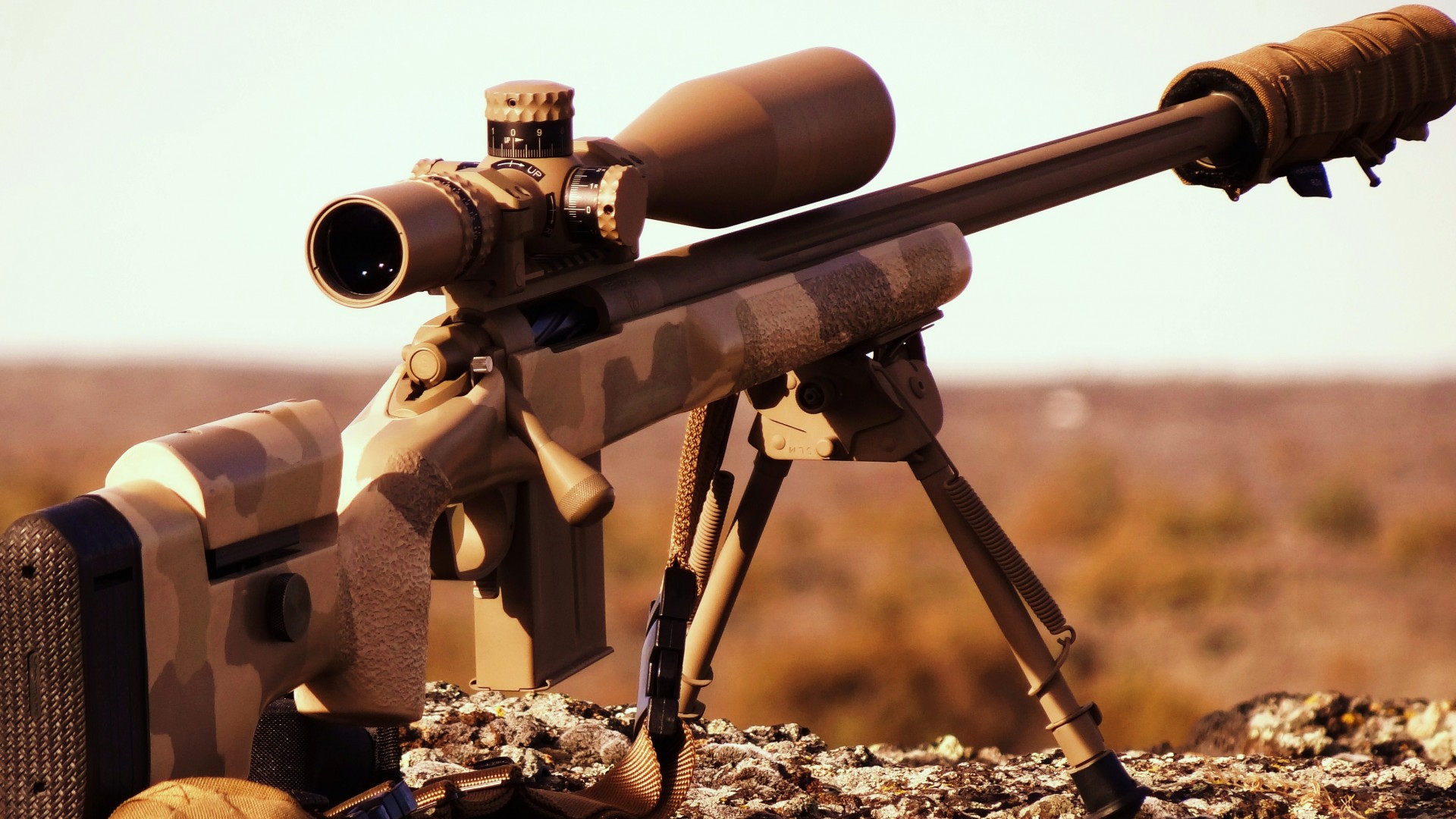 винтовка, АР-15, камуфляж, глушитель, AR-15, AR-15, rifle, custom, semi-automatic, multicam, silencer, scope (horizontal)