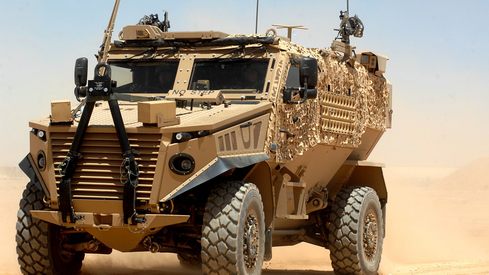 Оцелот, БТР, бронеавтомобиль, Ocelot, Foxhound, Force Protection, armoured vehicle, LPPV, MRAP, British Army (horizontal)