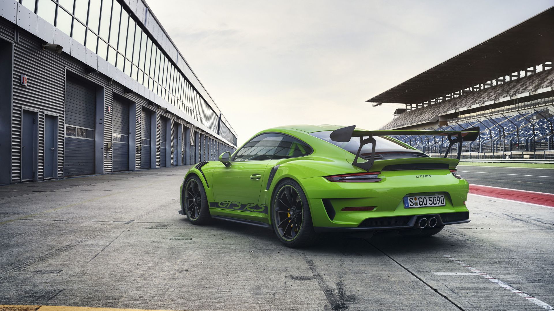 Порш, Porsche 911 GT3 RS, sport car, 4k (horizontal)