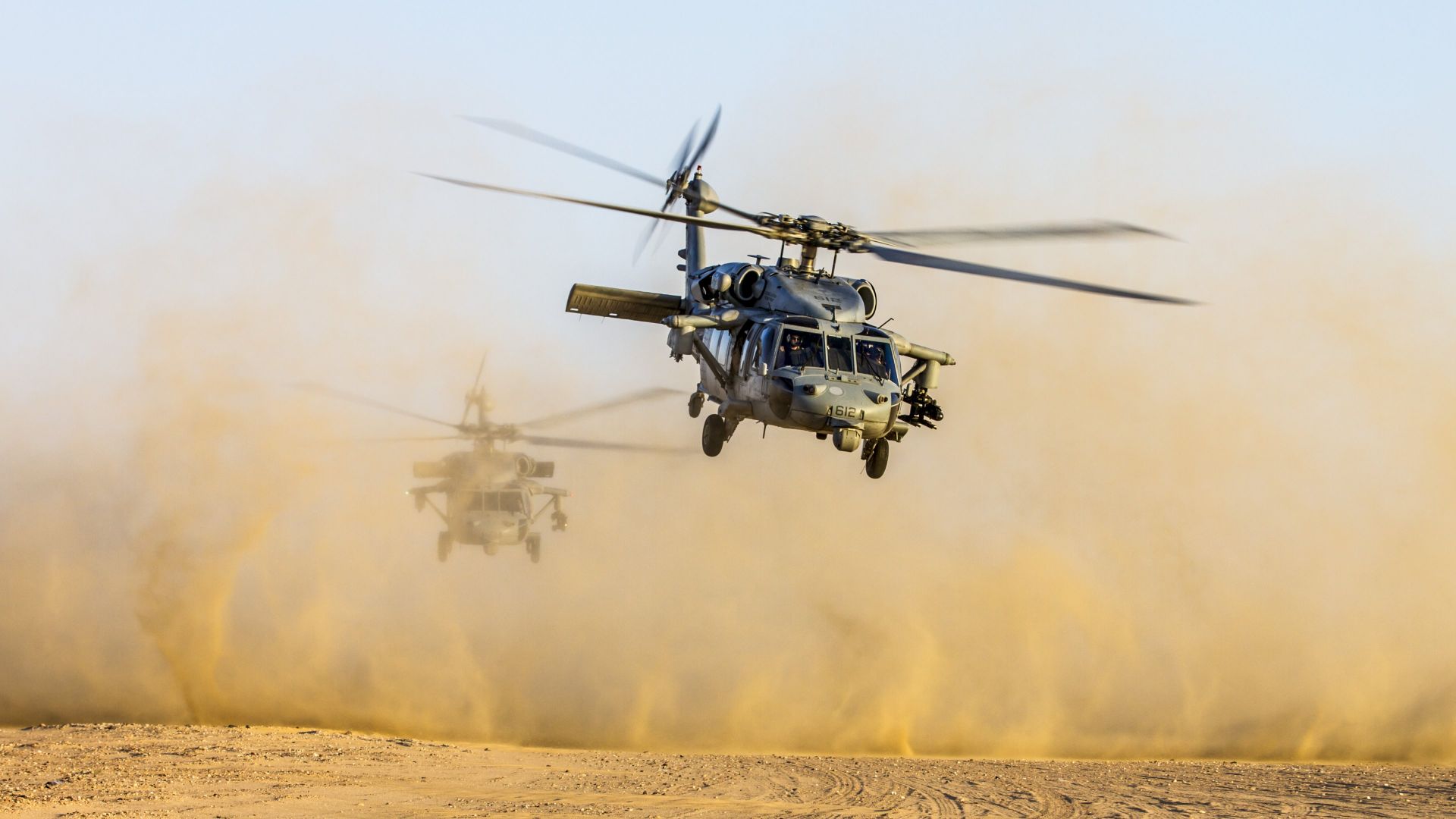 боевой вертолет, Helicopter, Black Hawk, US Army, 4k (horizontal)