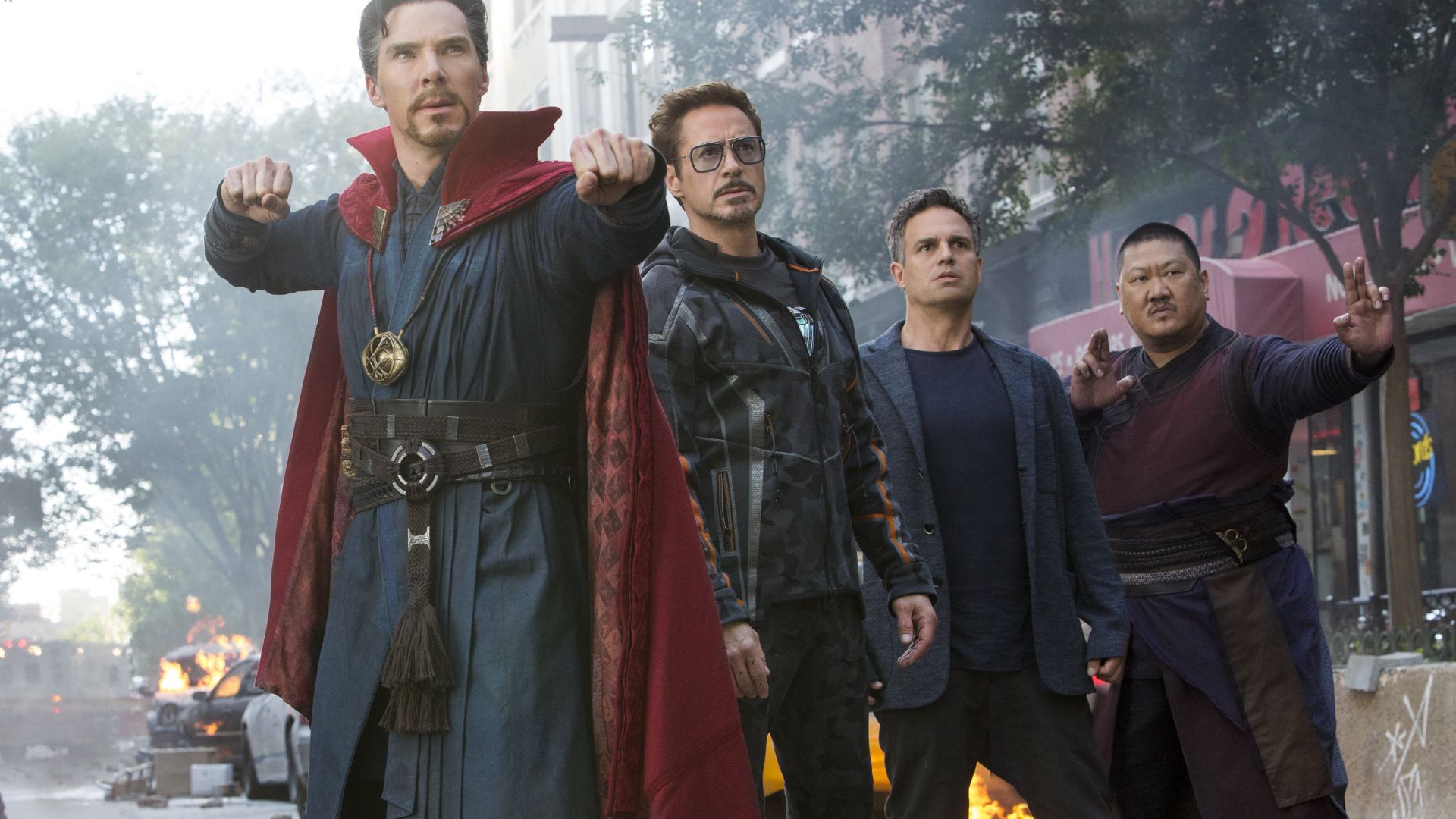 Мстители: Война бесконечности, Avengers: Infinity War, Doctor Strange, Hulk, Iron Man, Benedict Cumberbatch, Robert Downey Jr., Mark Ruffalo, 5k (horizontal)
