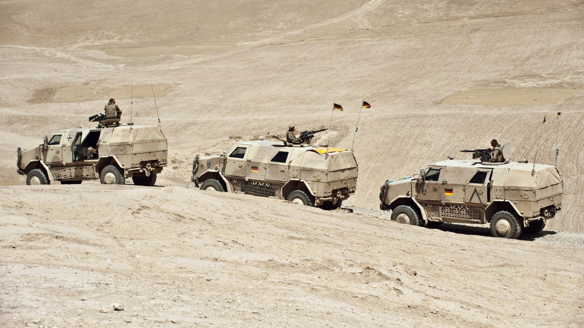 бронеавтомобиль, броневик, конвой, Афганистан, ATF Dingo, KMW, infantry mobility vehicle, MPPV PC, convoy, Afghanistan, Bundeswehr (horizontal)