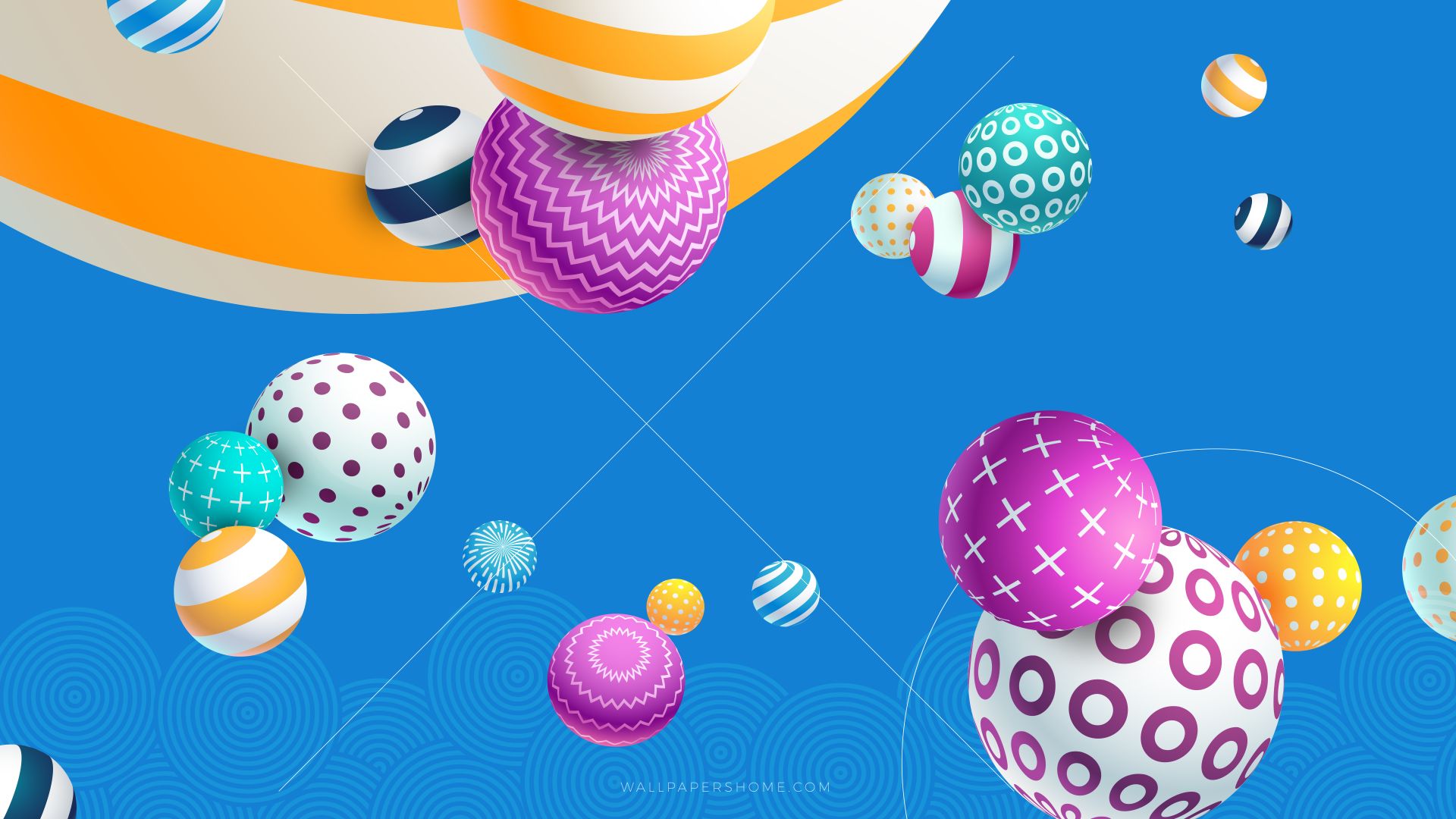 шары, абстракция, модерн, abstract, balls, colorful, modern, 4k, 5k, 8k (horizontal)