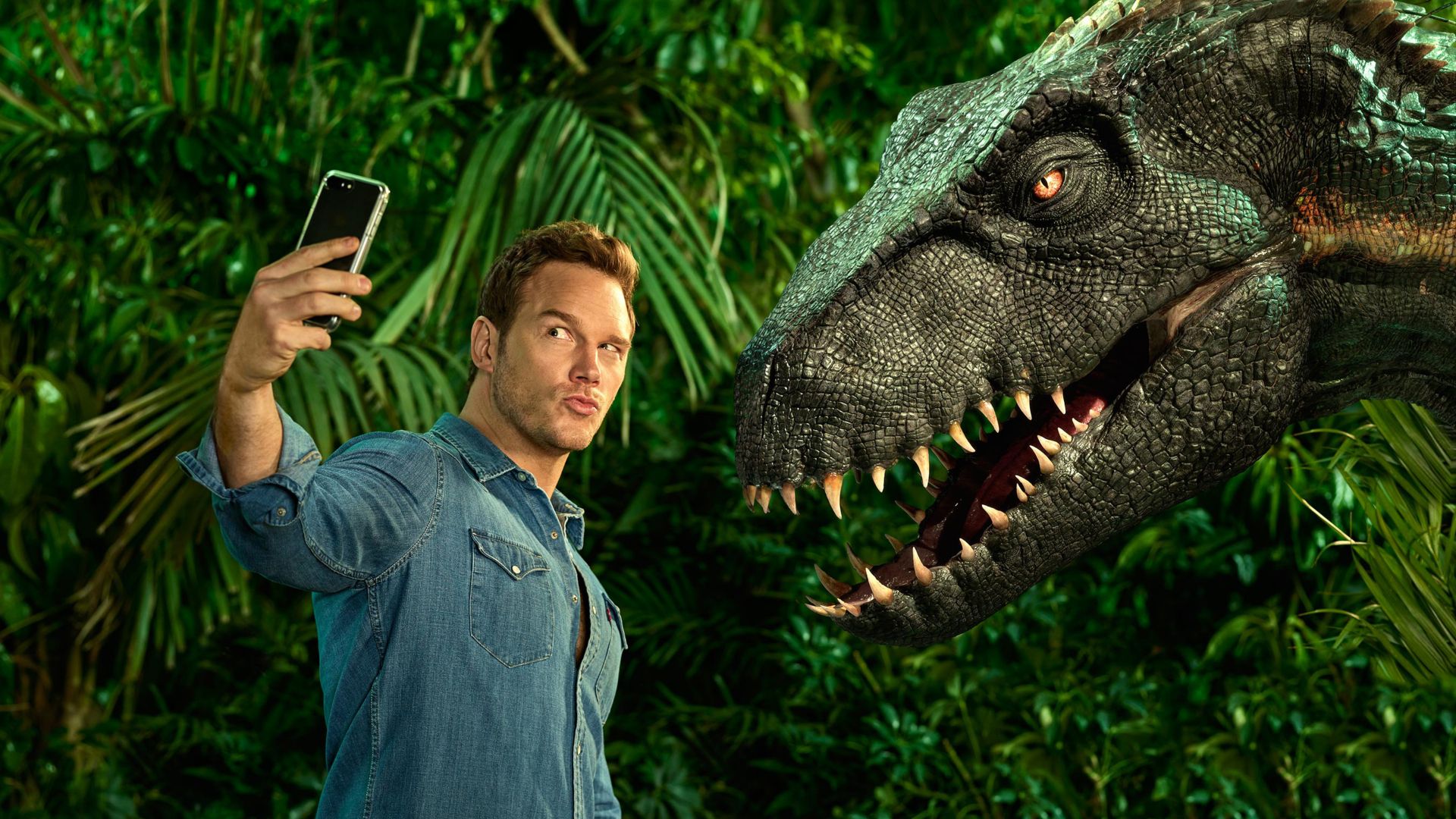 Мир юрского периода 3, Jurassic World: Fallen Kingdom, Chris Pratt, dinosaur, 4k (horizontal)