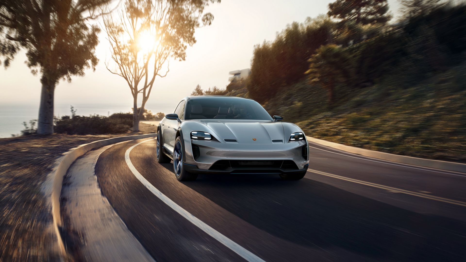 Электромобиль, Porsche Mission E Cross Turismo, electric cars, Concept, 4k (horizontal)