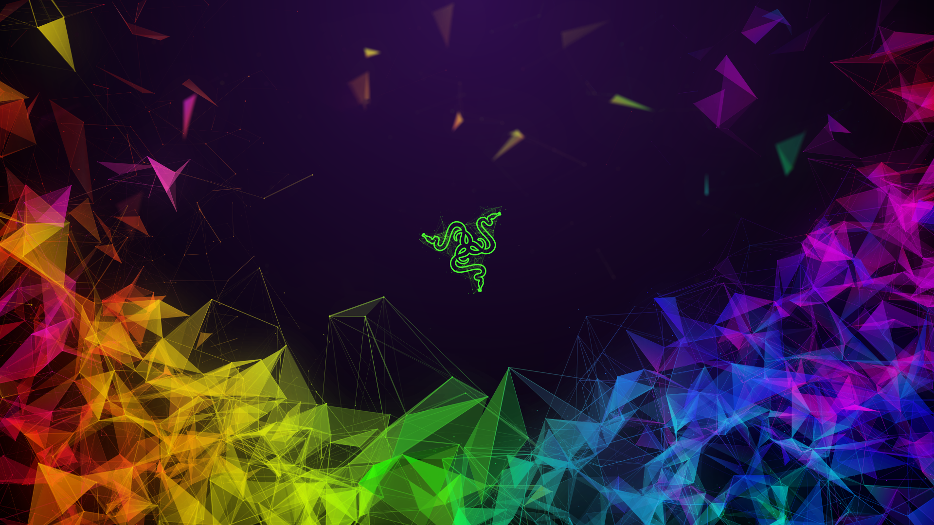 Рейзер, Razer, colors, geometry, 4K (horizontal)