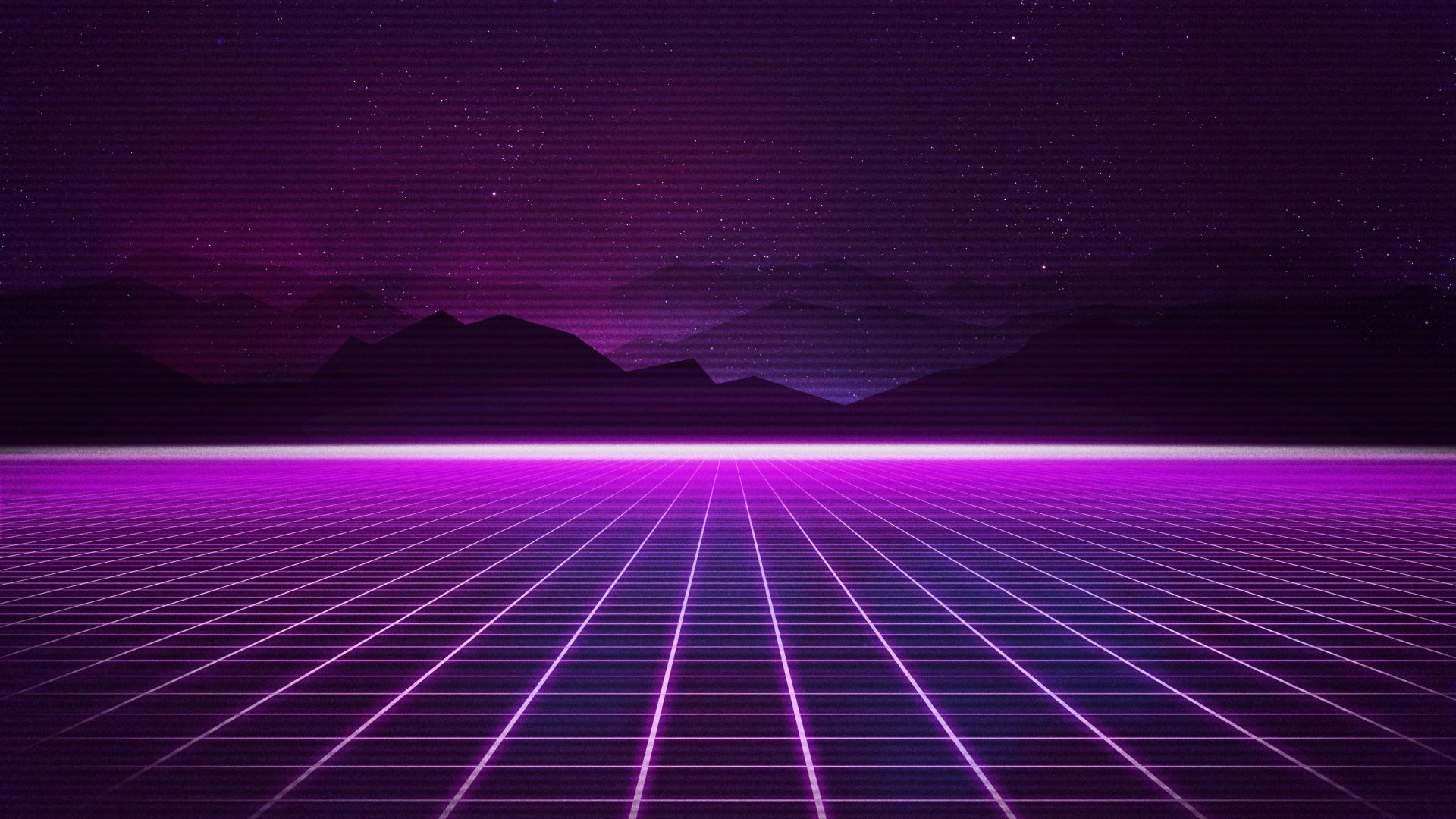 Ретровейв, Retrowave, Purple, lines, 4K (horizontal)
