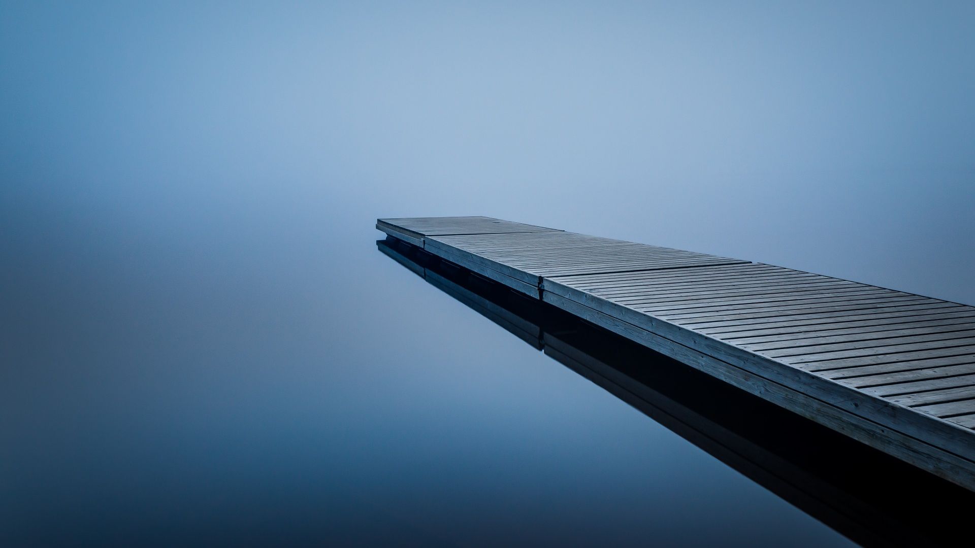 Пристань, отражение, Dock, water, reflection, 4K (horizontal)