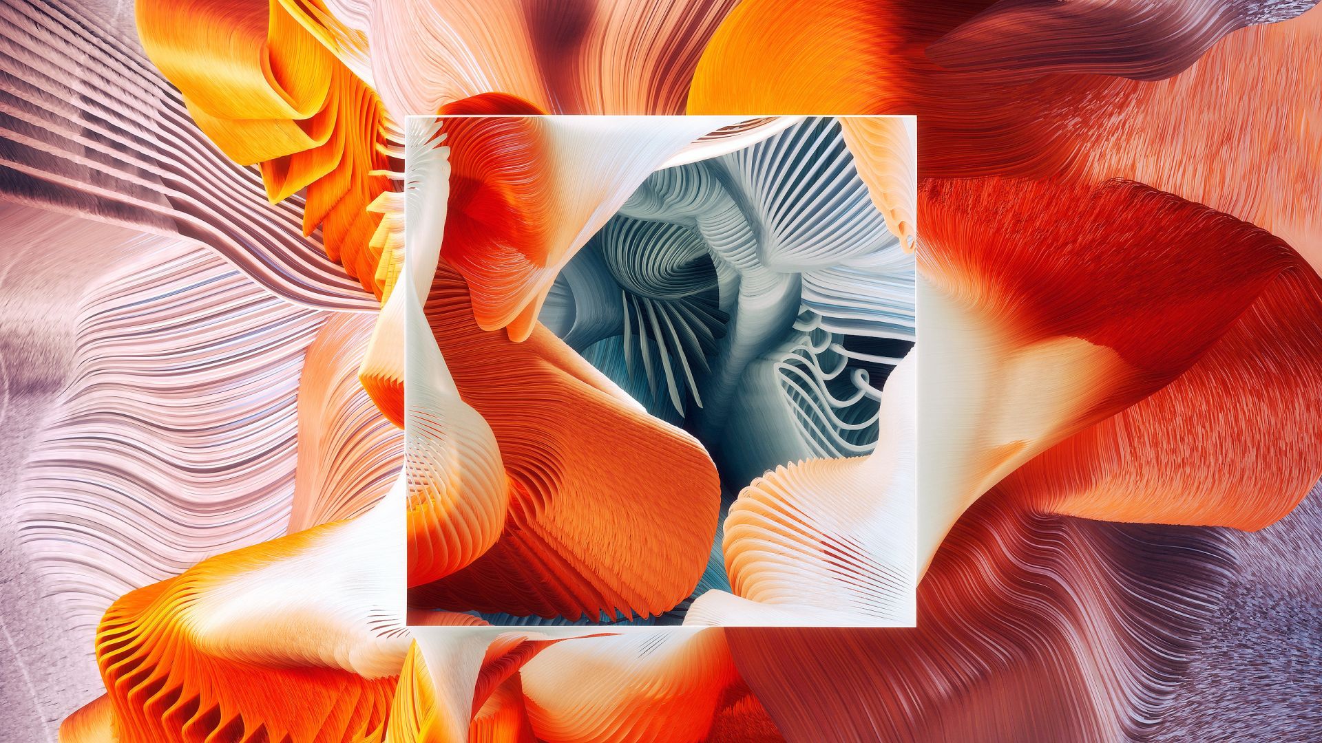 фигуры, cube, abstract, 3D, colorful (horizontal)