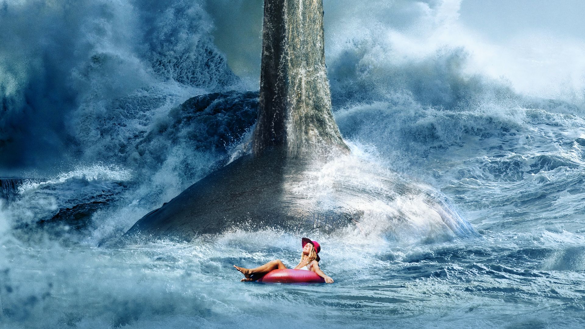 Мег: Монстр глубины, The Meg, poster, 4K (horizontal)