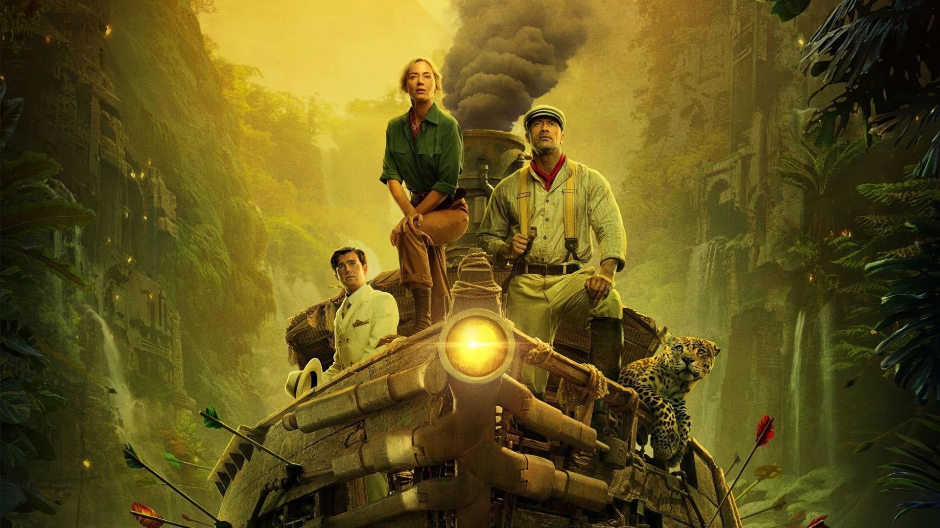 Круиз в джунглях, Jungle Cruise, poster, 4K (horizontal)