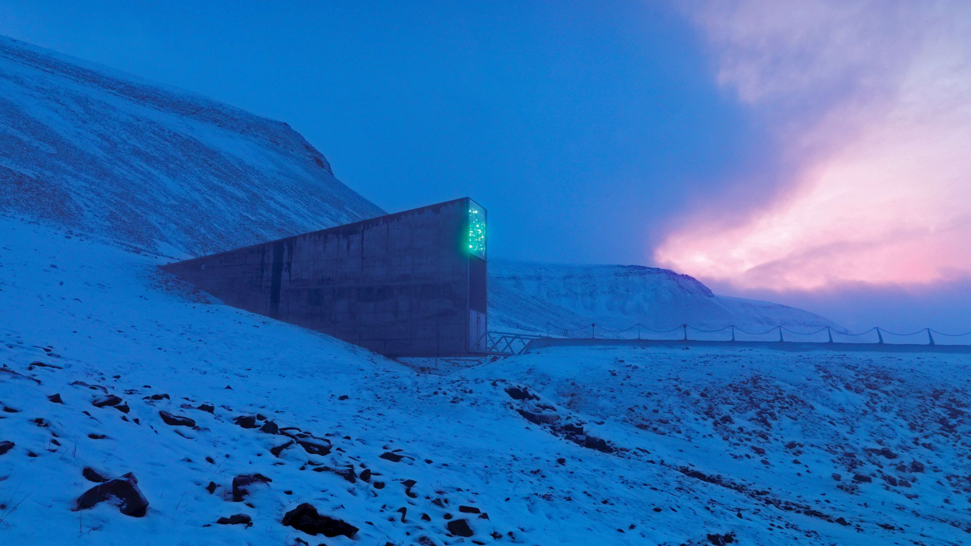 Норвегия, Svalbard Global Seed Vault, Svalbard, Norway, 5K (horizontal)