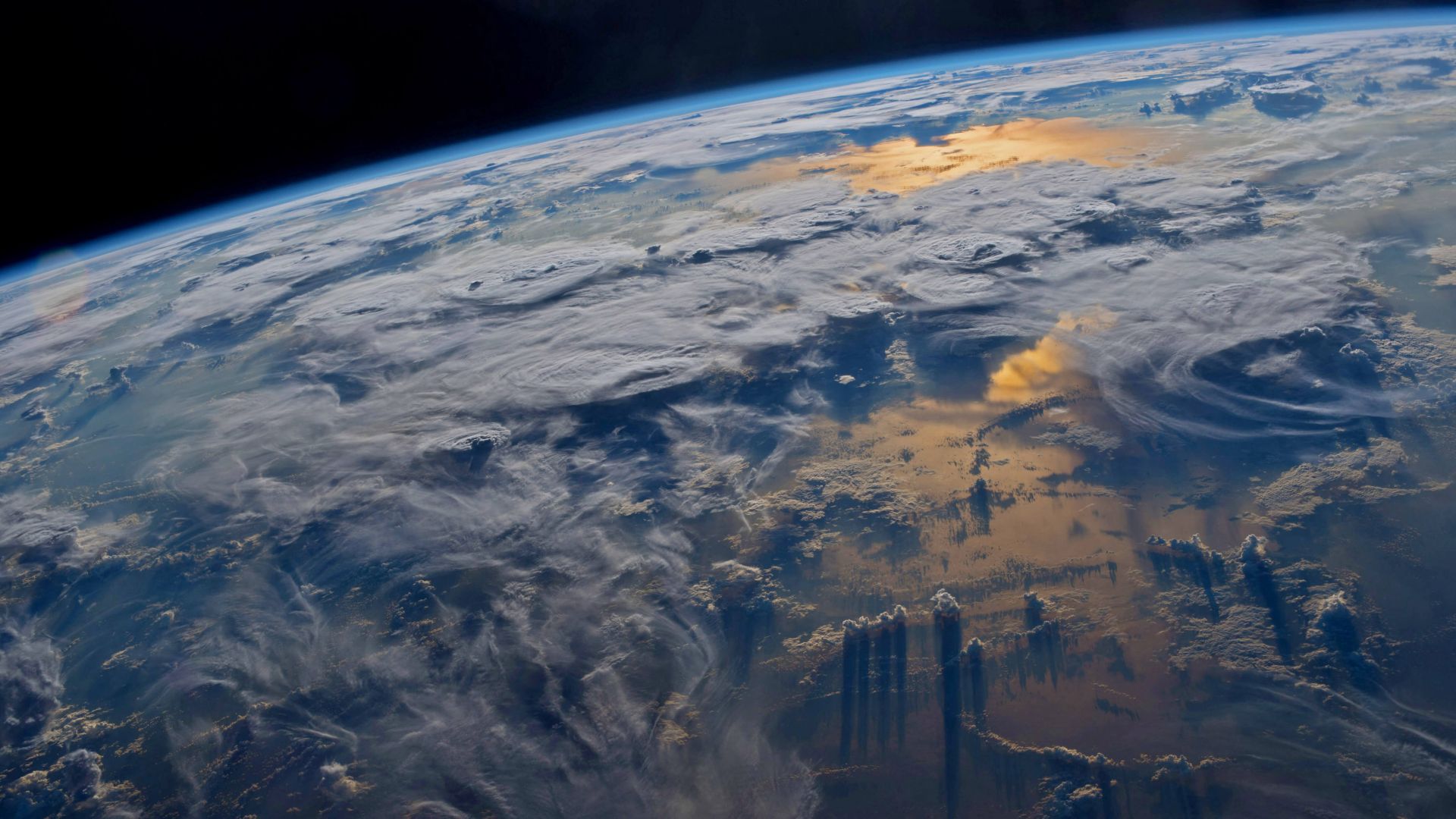 Земля, облака, Earth, clouds, 4K (horizontal)