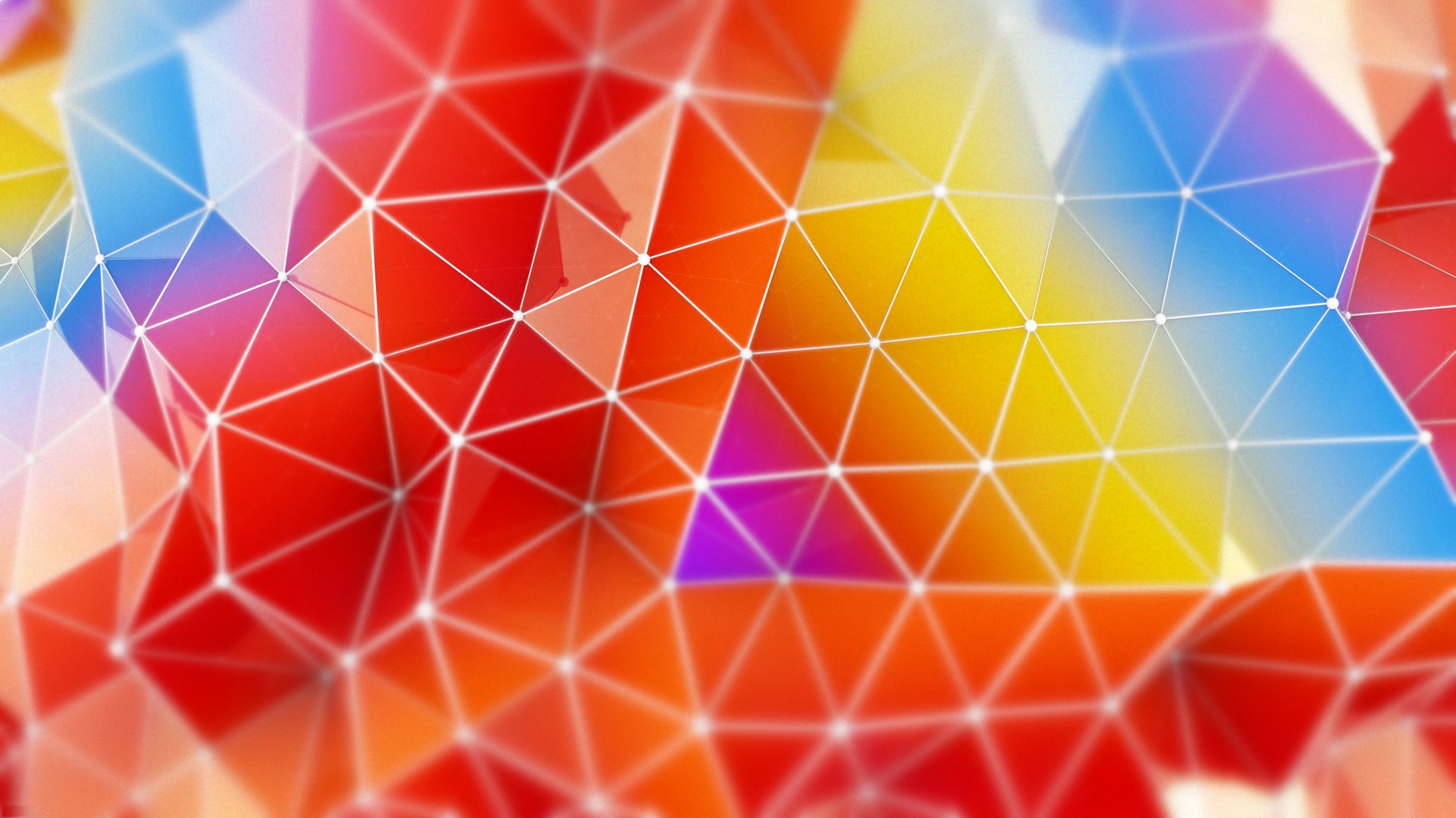 полигон, 4k, 5k, треугольники, оранжевый, голубой, красный, фон, обои, polygon, 4k, 5k wallpaper, orange, red, blue, background (horizontal)